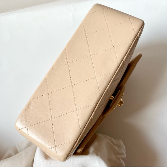 CHANEL GOLD PLATED MINI SQUARE FLAP❤️ - Picture 4 of 17